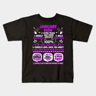 January Born Kids T-Shirt